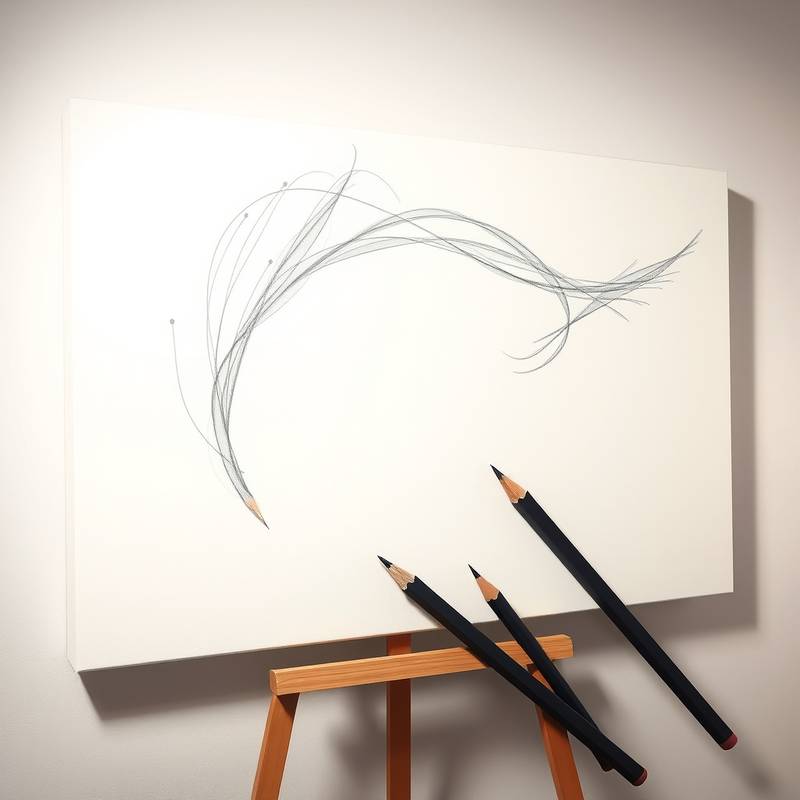 A pencil drawing a design on a canvas, representing Graphic Design