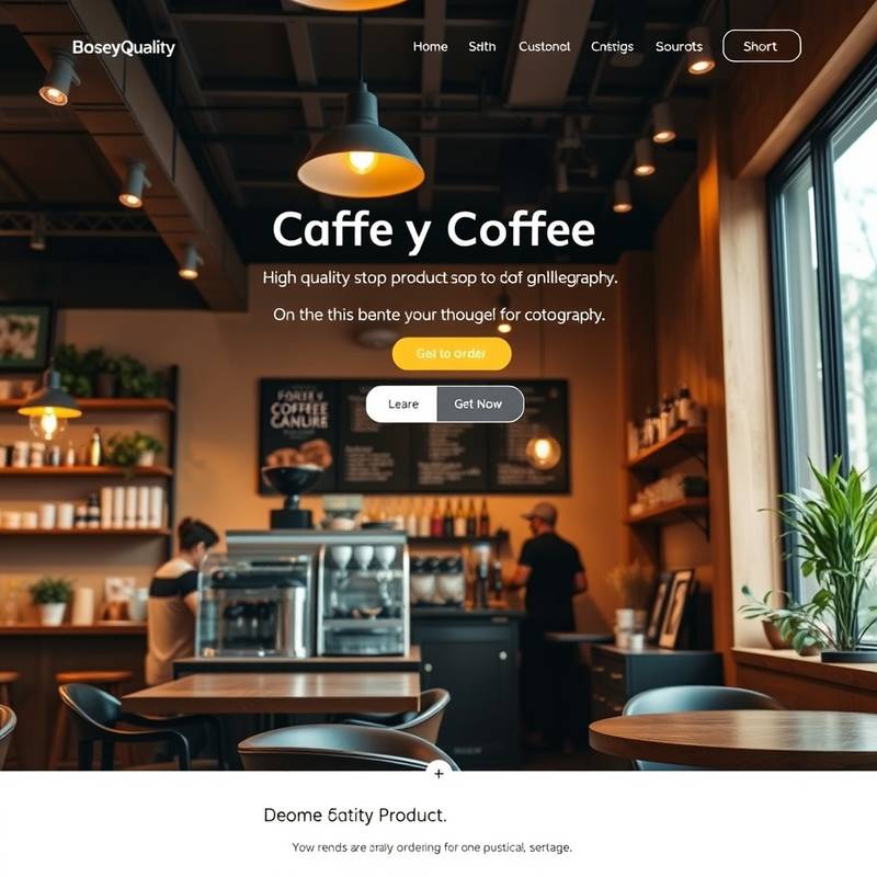 Artisan Coffee Co. Website - A visually appealing website for a coffee shop featuring high-quality images and easy online ordering.