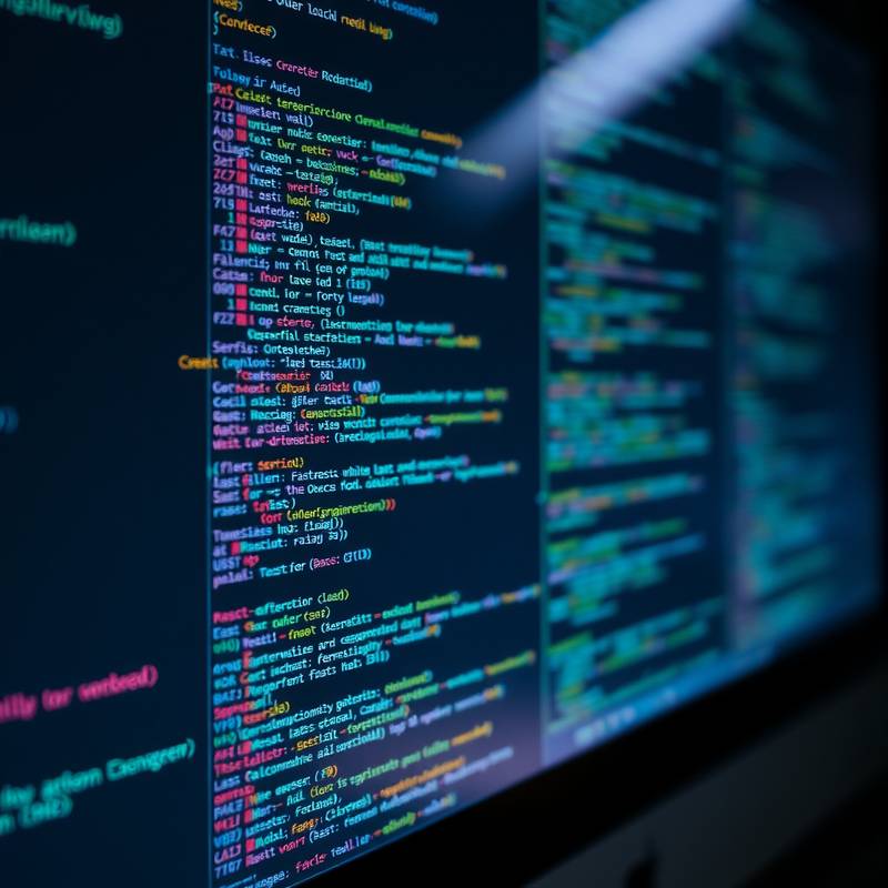 Illustrative image of code snippets on a computer screen