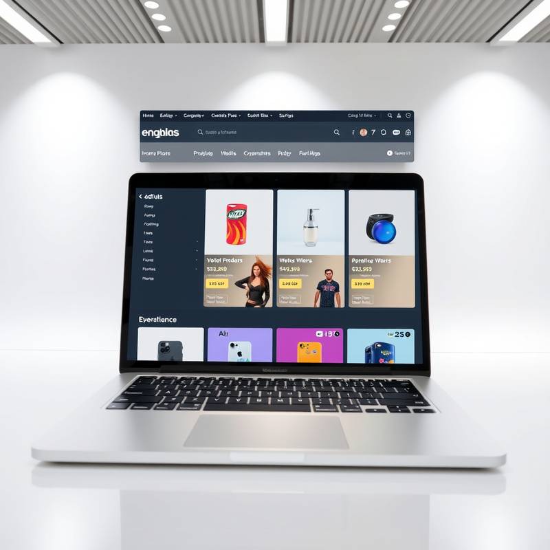 Image of an e-commerce website interface with product listings